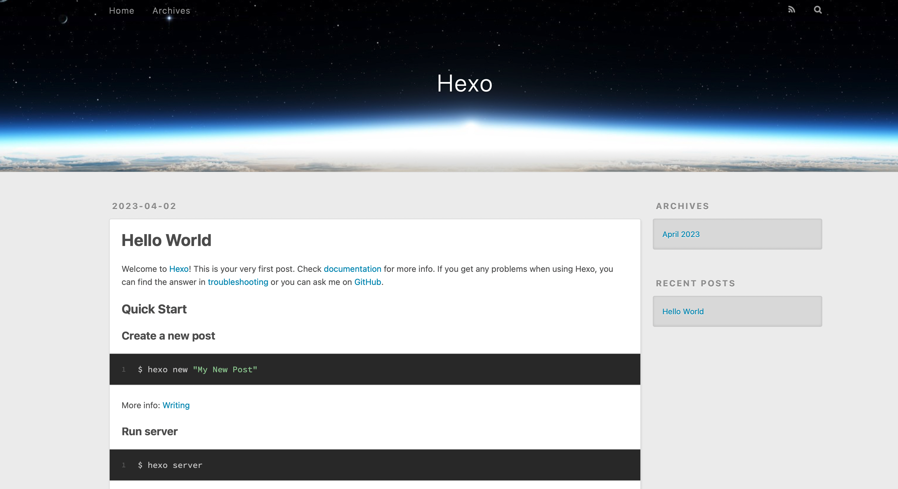 Hexo 本地预览